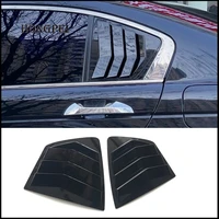 car styling 2pcs abs glossy black rear window louvers shutters cover trim for honda accord 8th sedan 2008 2012 auto accessories