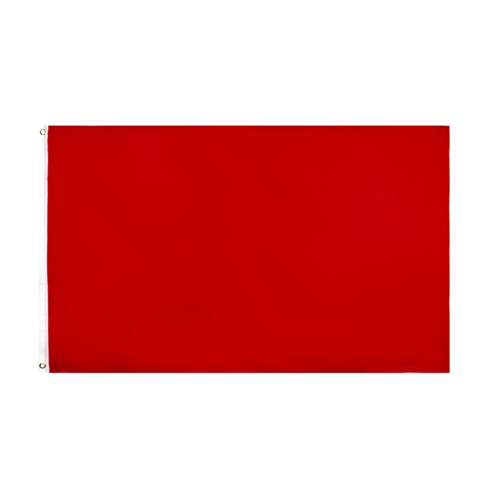 

Dsflag90X150cm Red Flag Solid Color Banner For DIY Decoration