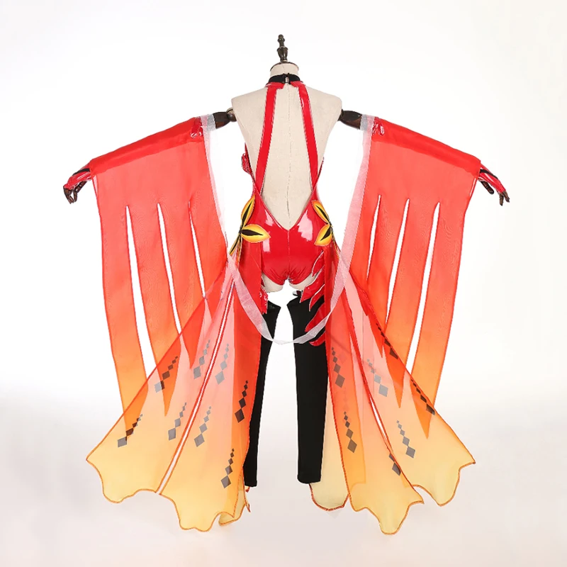 Guilty Crown Cos Yuzuriha Inori классический красный золотая рыбка косплей костюм сексуальный