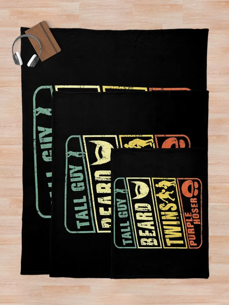 Одеяло TALL GUY BEARD TWINS PURPLE HOSER модное лохматое одеяло для кровати