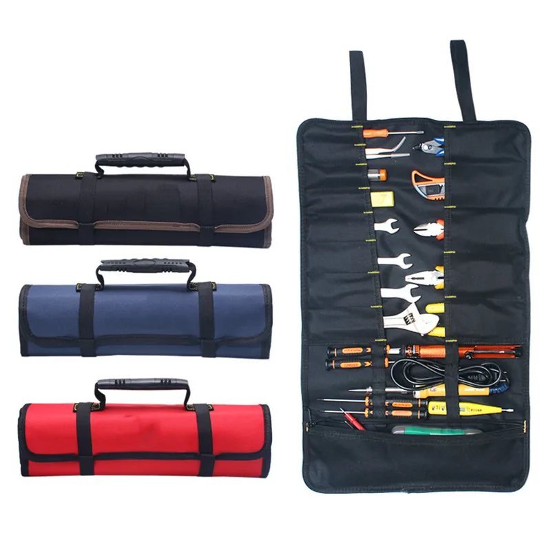 Oxford Cloth Tool Bag 22 Pouch Folding Handbags Wrench Organizers Waterpoof Tool Storage Portable Case Holder Pocket Suitcase