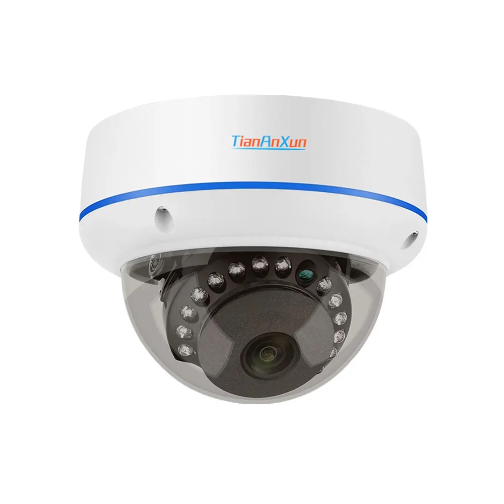 Цена Купольная камера видеонаблюдения Tiananxun, 5 Мп, 8 Мп, Ip, Poe, 4K, с функцией записи звука, для Nvr