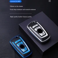 leather tpu car key case cover shell for bmw 1 3 5 series f20 f30 g20 f31 f34 f10 g30 f11 x3 f25 x4 i3 m3 m4 key protector fob
