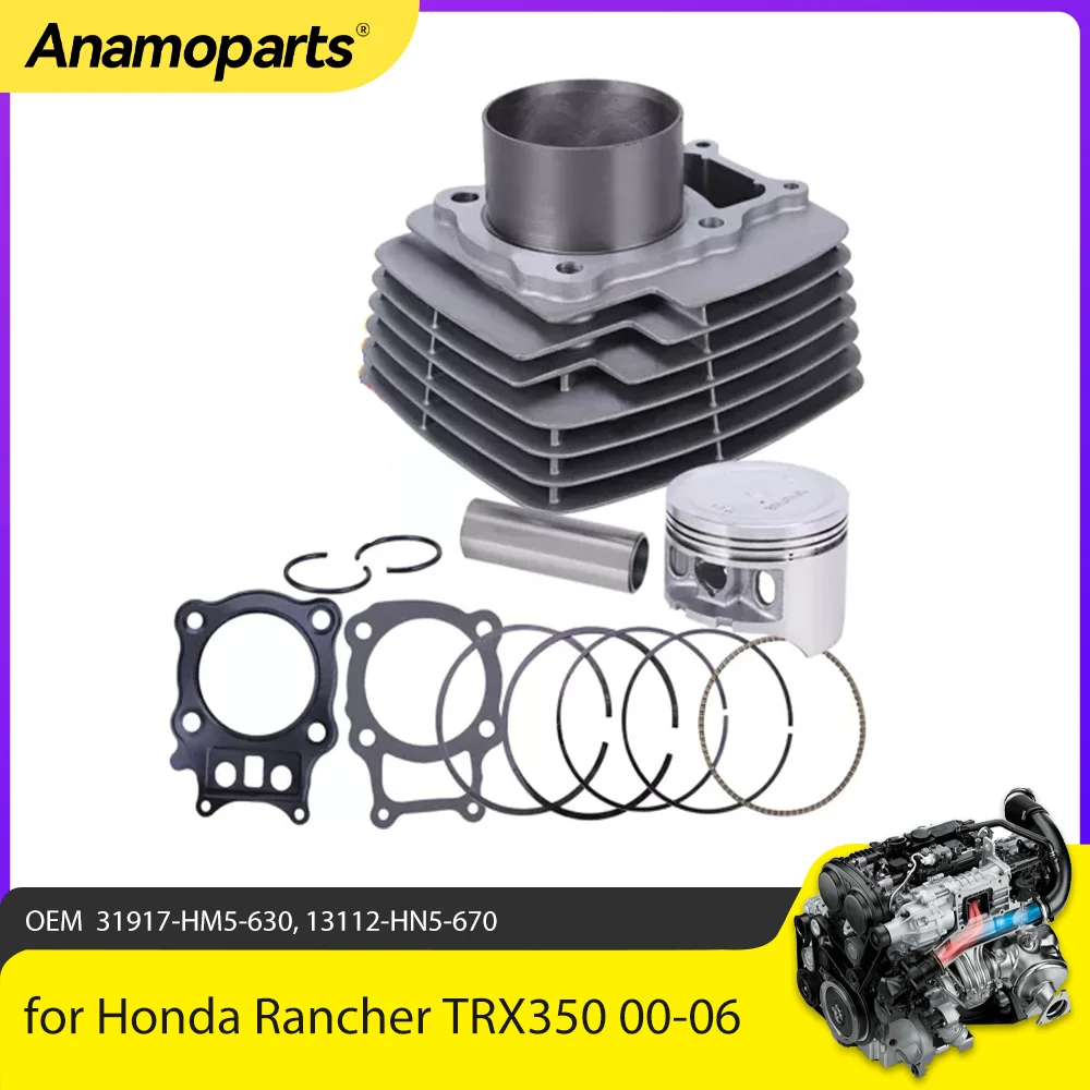 

Детали двигателя, прокладка поршня цилиндра, верхний конец, комплект для восстановления Honda Rancher TRX350 00-06