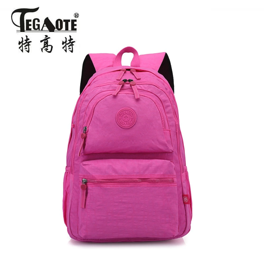 TEGAOTE 2022 Women Backpack for Teenage Girls brand Nylon Backpacks Mochila Feminina Female Travel Bagpack Schoolbag women bag