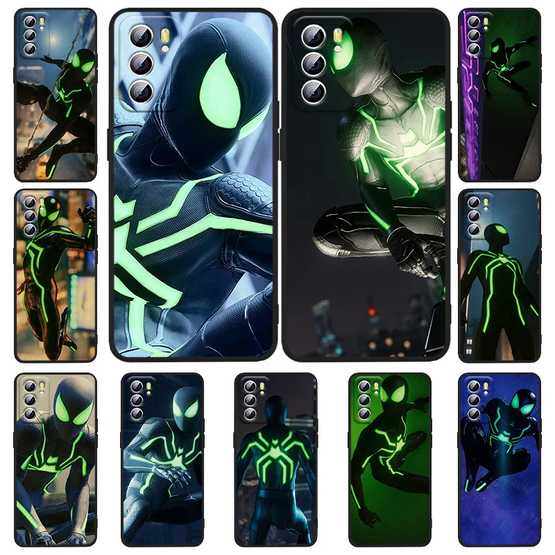 

Marvel Green Spider Man For OPPO Realme 5 6 6i 6s 7 8 8i 9i c3 c11 c21Y Q3S Pro Narzo 50A 50i GT Master GT2 Pro Black Phone Case