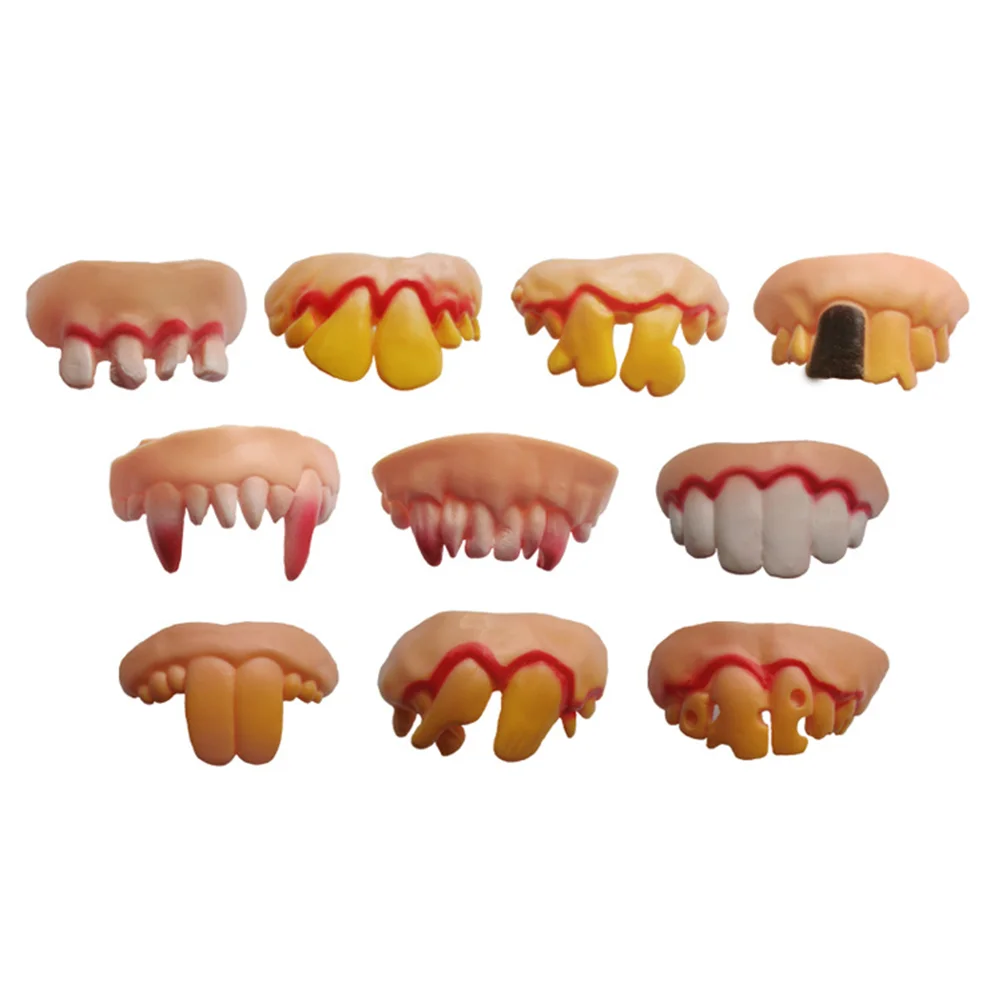 

Teethfake Falsefunnyartificialfangs Ugly Dentures Gag Denture Wacky Joke Cosplay Costume Prank Gnarly Props Adultsparty Adult