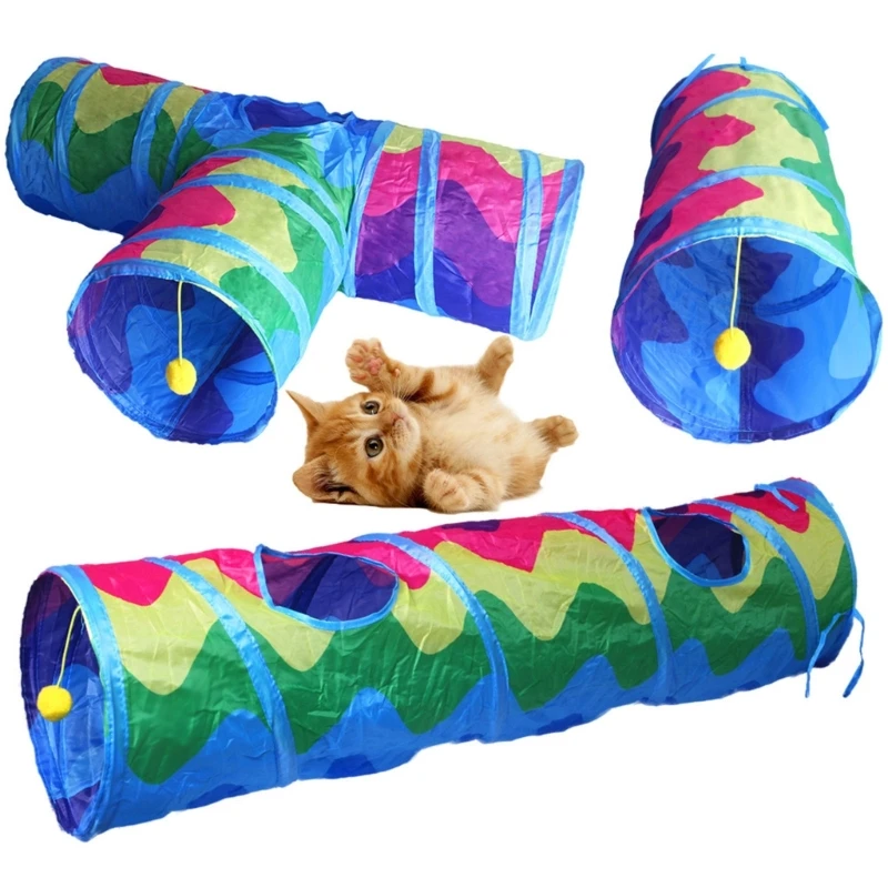 

Small Animal Tunnels Cats Tent Toy Hideaway Tunnel Indoor Pet Tube Sleeping Bed