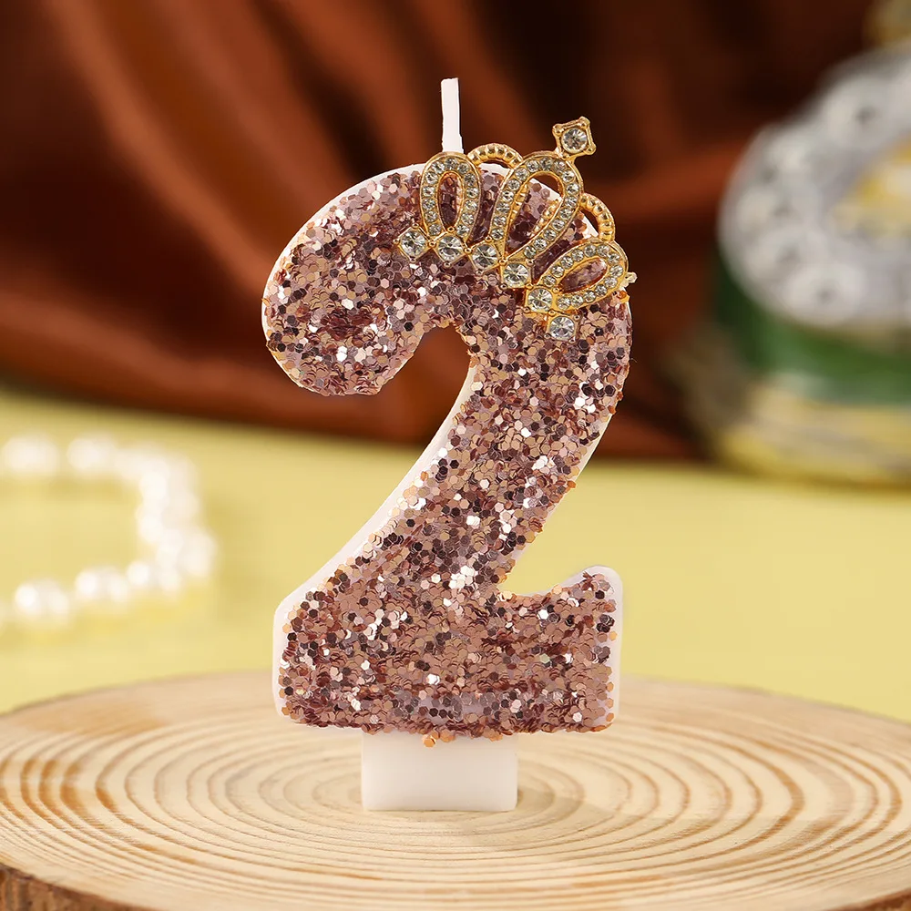 

Золотые розовые цифры для торта MOONBIFFY