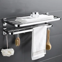 towel rack bathroom shelves punch free shower shelf bathroom shampoo clothes holder storage basket tray bath organizer hanger