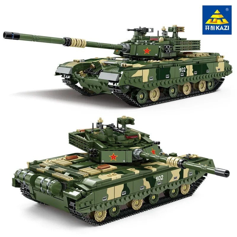 

Military Type 99A Main Battle Tank Building Blocks WW2 Army Soldiers Fighting Weapons ZTZ99 Tanks Bricks Toys Children Gifts