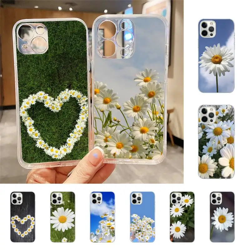 

Flowers Daisy Phone Case For Iphone 7 8 Plus X Xr Xs 11 12 13 Se2020 Mini Mobile Iphones 14 Pro Max Case