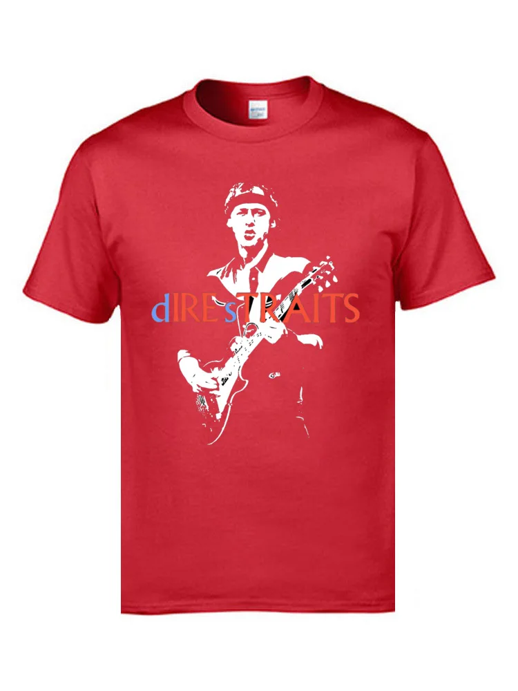 

Hiphop Guitar Rock Dire Straits T-shirt High quality round neck casual breathable top and T-shirt Men's Women's Pop Band T-shirt