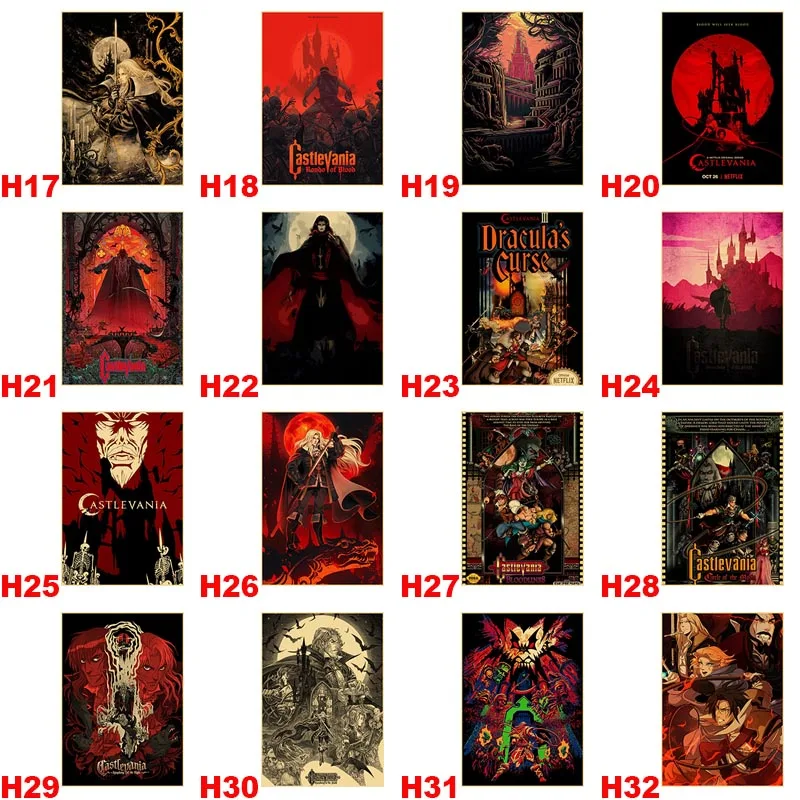 Аниме Castlevania Ретро плакат крафт-бумага бумажные игровые плакаты картина наклейки