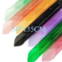 30135cm colorful transparent pvc vinyl fabric sheets for bows notebookcover party decor craft handmade material diy accessories
