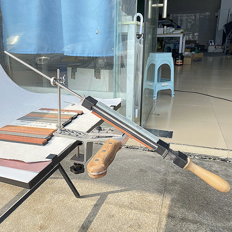

Kitchen Knife Sharpening System Fixed Angle Sharpener Household Professional Sharpening Diamond Whetstone Stone Tools Ruixin Set