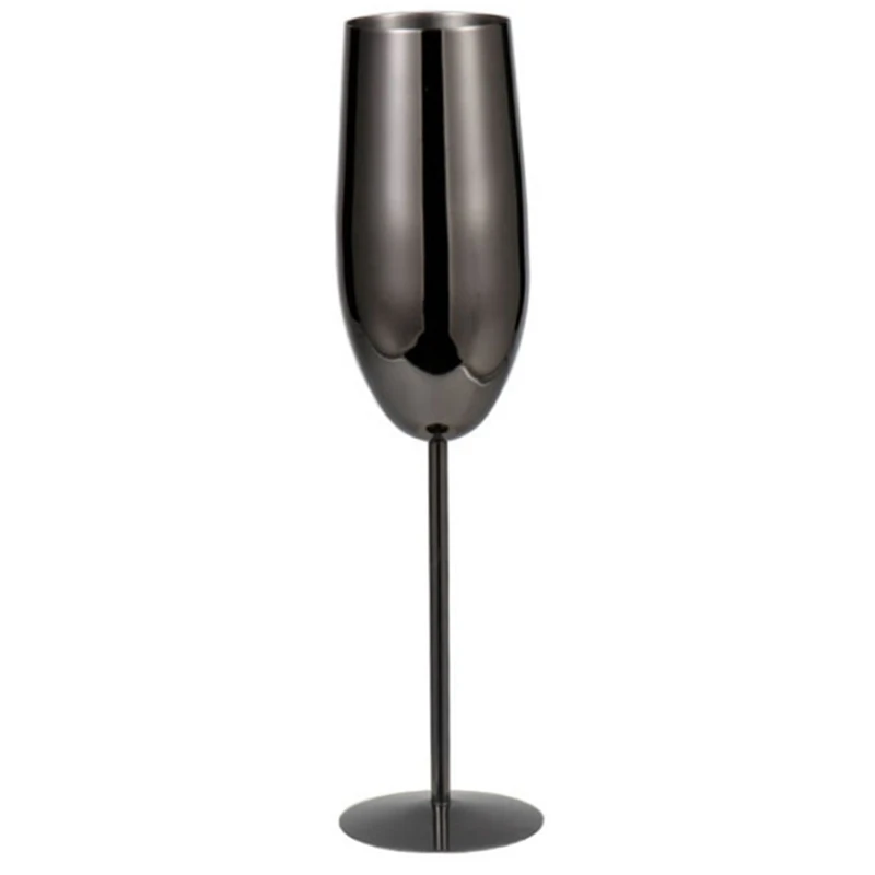 

280Ml 304 Stainless Steel Cocktail Glass Red Wine Glass Metal Goblet Champagne Glass Creative KTV Bar Wine Glass