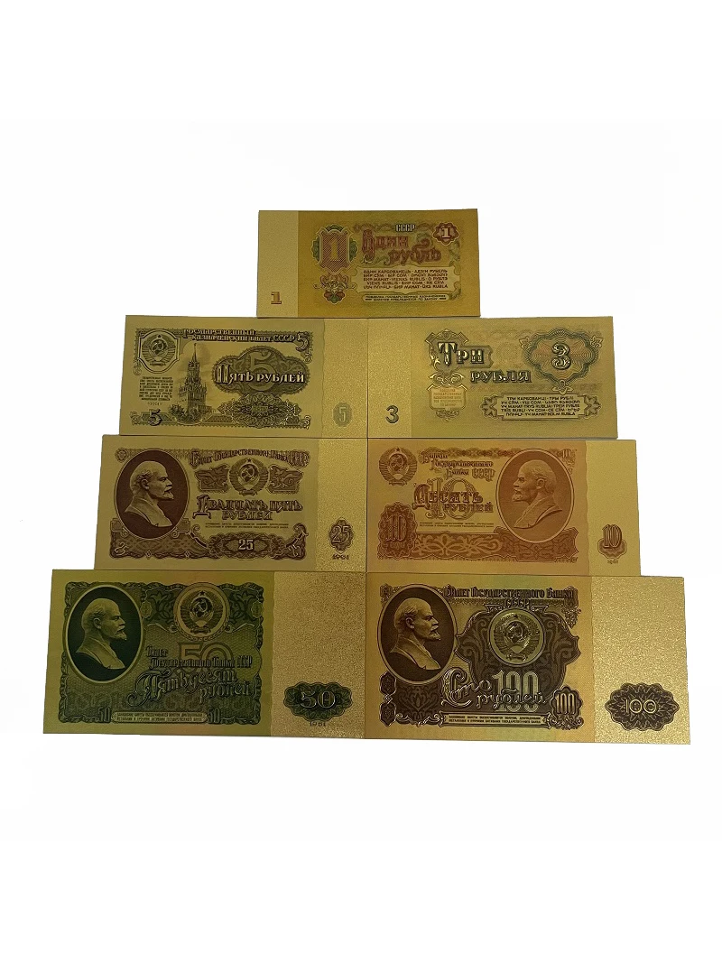 

Popular Selling The Former Union of Soviet Socialist Republics Gold Foil Banknote for Collection