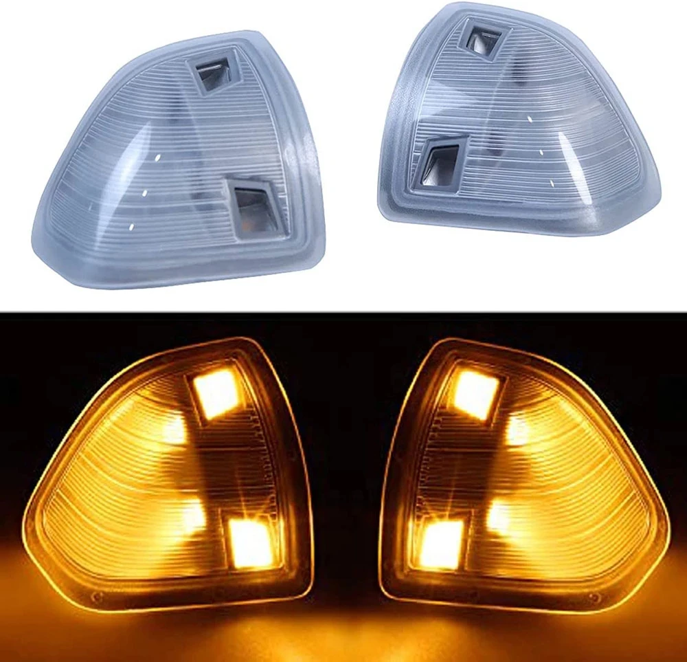 

2Pcs LED Side Mirror Turn Signal Light Left Driver and Right Passenger Lamps For Dodge Ram 1500 2500 3500 4500 5500 2010-2018