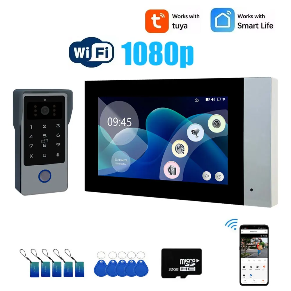 

HSmartcam 2-проводной видеодомофон 7 дюймов