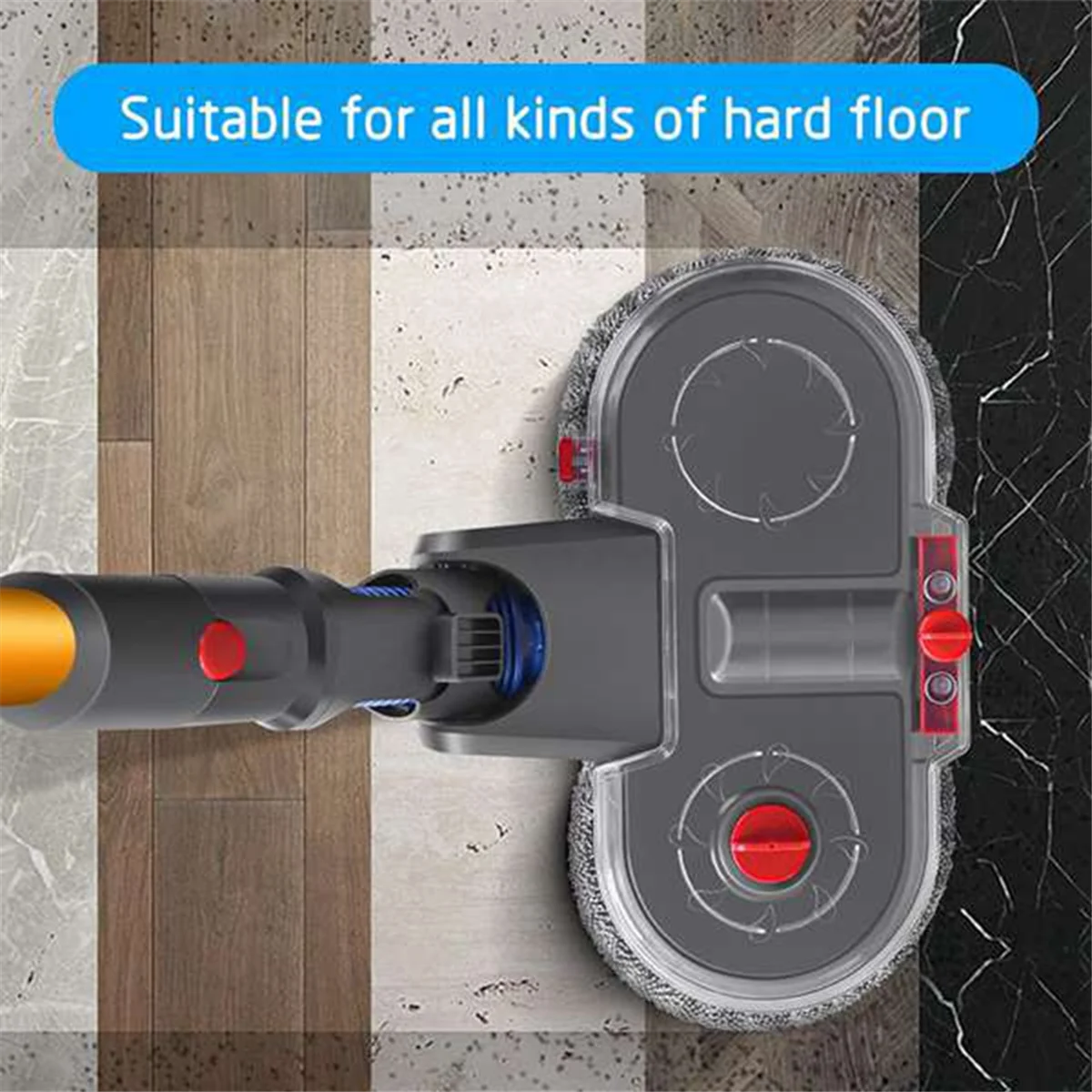 Электрическая насадка для швабры пылесоса Dyson V10 Slim V12 со съемным резервуаром воды
