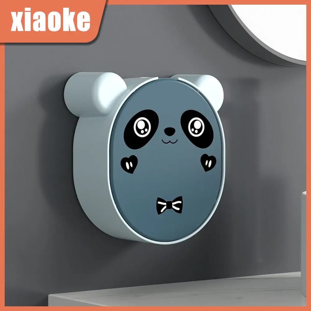 

Punch Free Soap Storage Box Drain Soap Box Soap Holder Wall Mounted Soap Box 1pcs Cute Flip Soap Rack