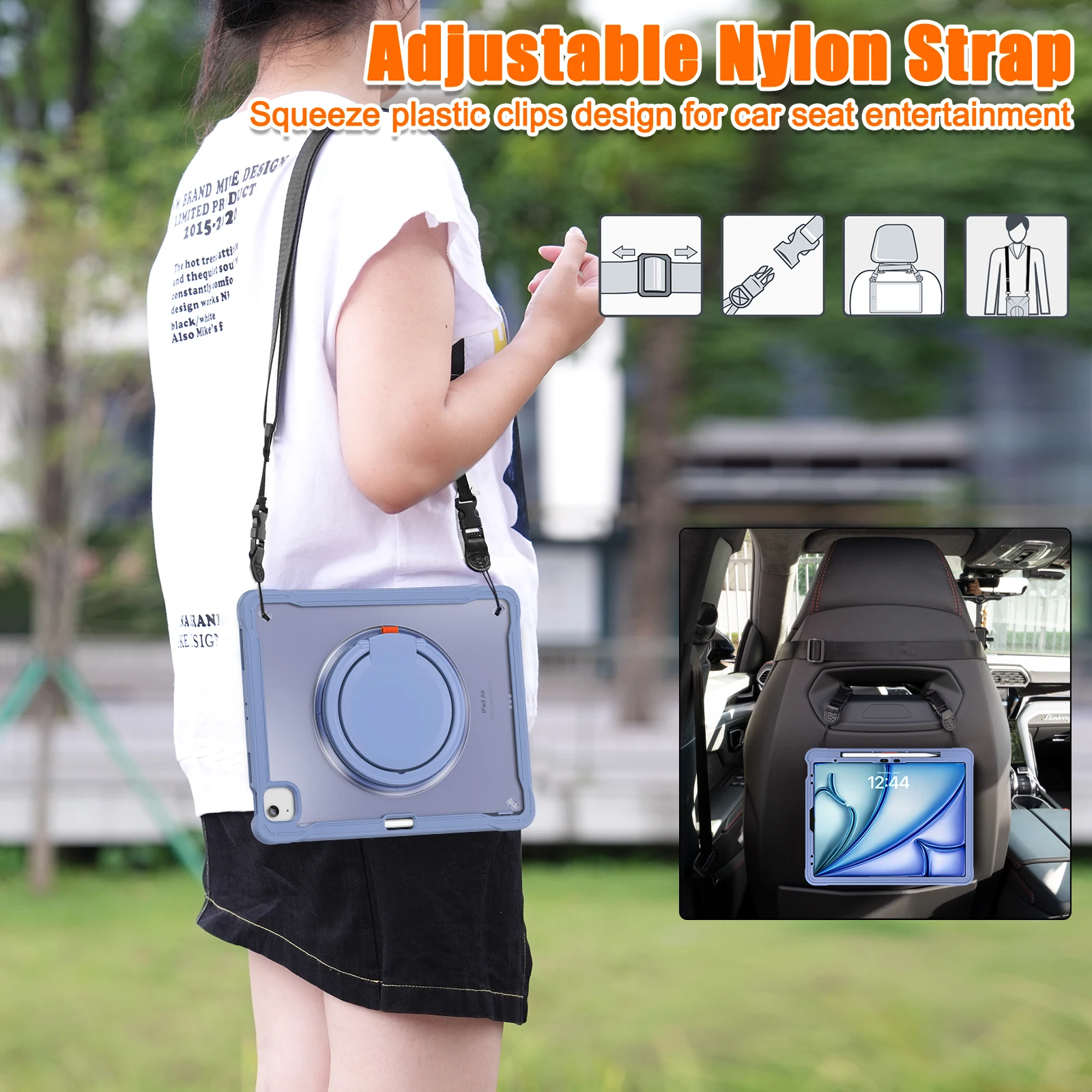 Чехол-подставка с ручкой для iPad Pro 11 9 7 10 8 6 Air 2 4