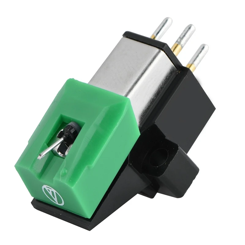 

1 Piece For AT95E Record Player Stylus Pitch Record Cartridge Vinyl Stylus 3 Speed 13Mm Green For AT95E