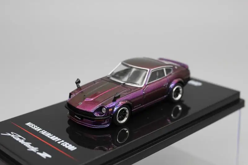 Модель спортивного автомобиля Inno 1:64, Fairlady Z, меняющая цвет фиолетовый, S30 240Z, 1 поколение