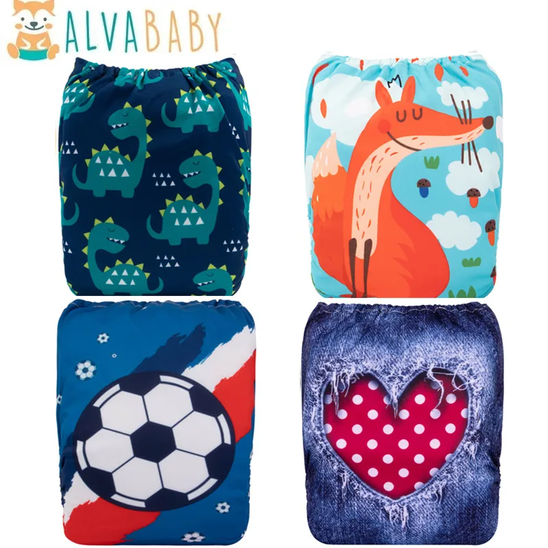 ALVABABY Одноразовые подгузники для детей Унисекс Подгузники из полиэстера и