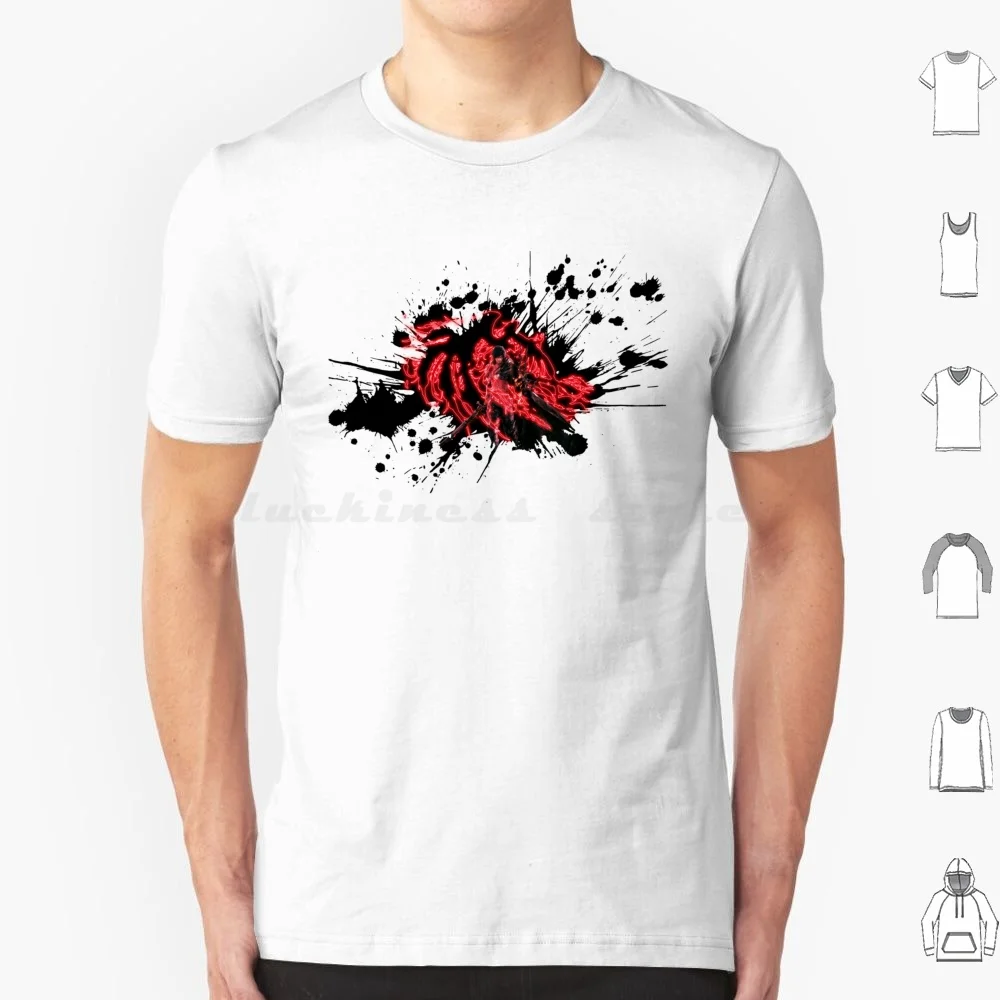 Неоновая футболка с рисунком Феникса и брызг хлопковая для мужчин женщин печать