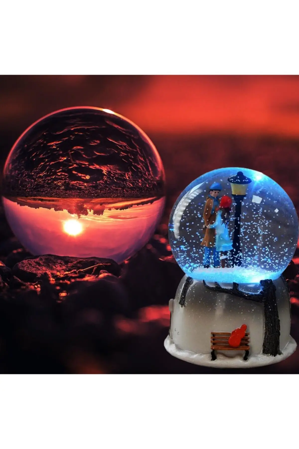 Милая Ночная подсветка на заказ светящийся снег декоративное украшение посуда