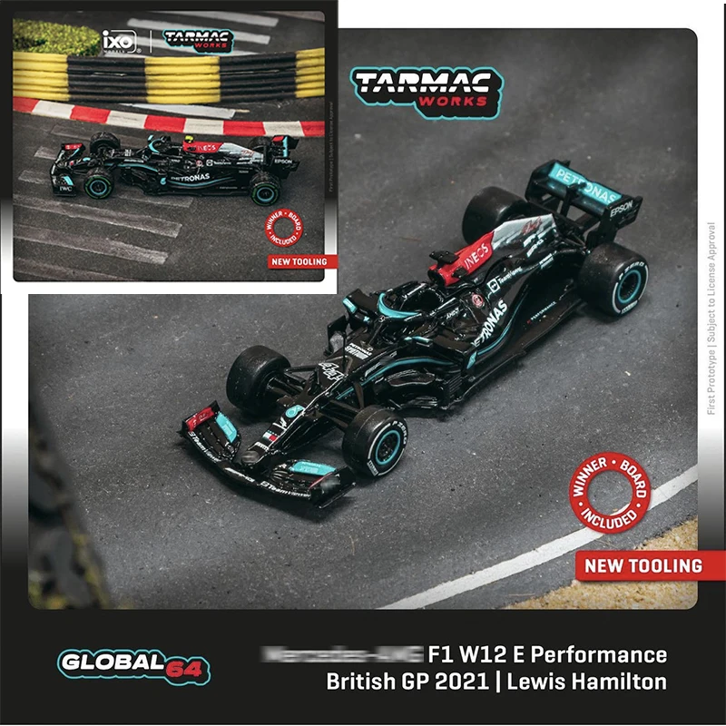 

TW в наличии 1:64 F1 W12 E Performance 44 77 Коллекционная модель литая под давлением автомобиля, миниатюрная Игрушечная машина, Tarmac Works