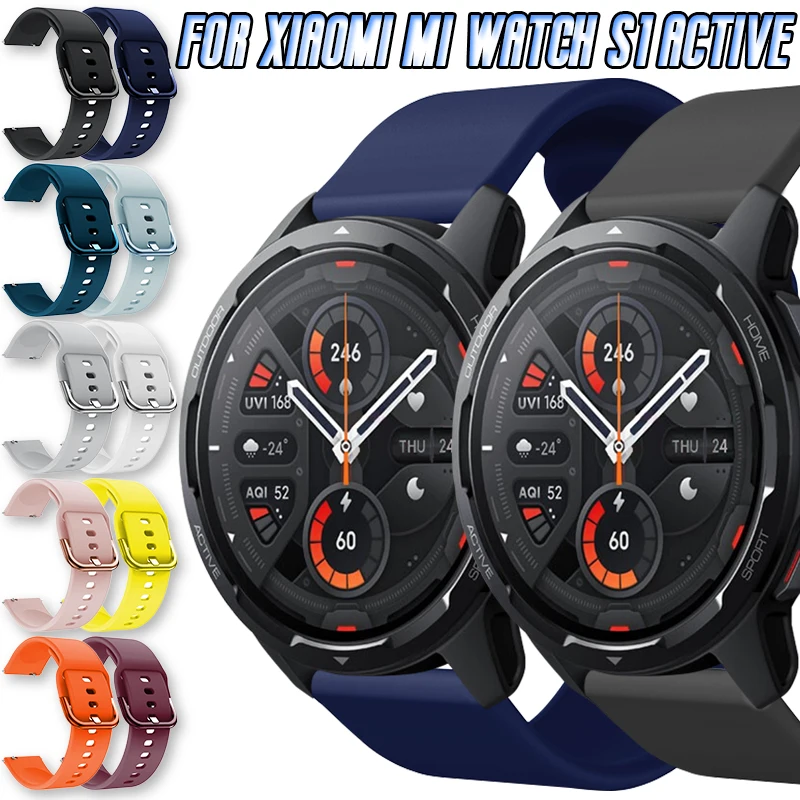 Ремешок для часов Xiaomi Mi Watch S1 Active Global Ver. 22 мм силиконовый сменный Браслет