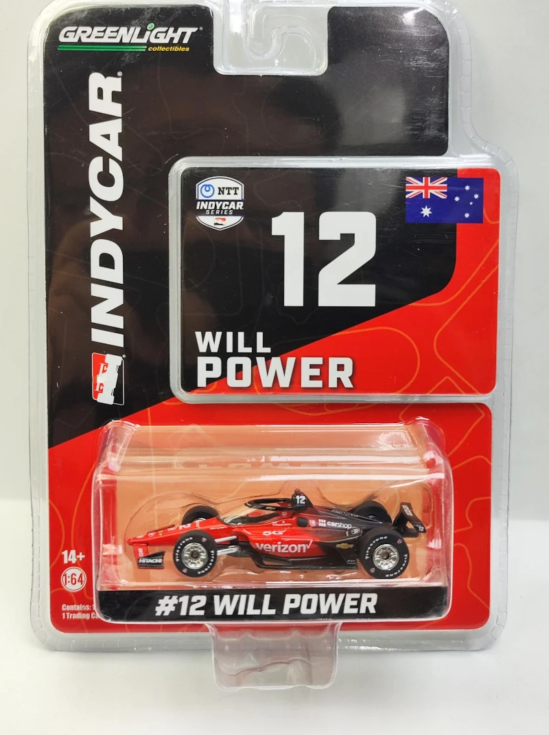 Greenlight 1:64 2022 NTT IndyCar Series #12 Will Power Diecast Metal Alloy Model Car Toys for Kids Gift Collection