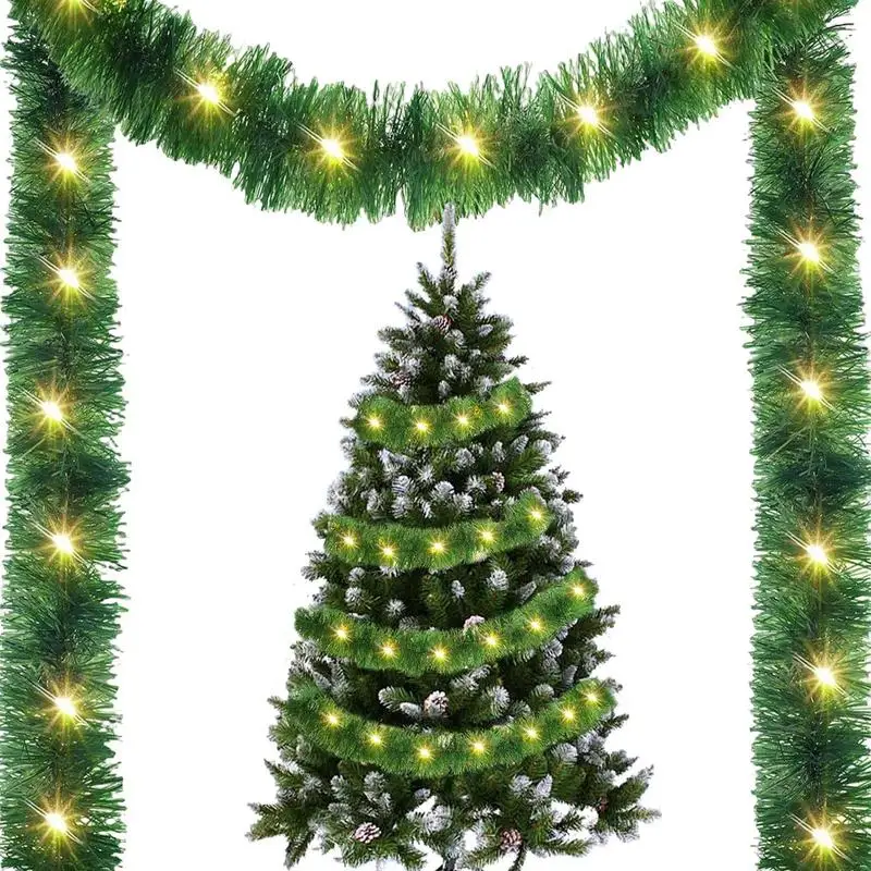 Гирлянда для рождественской елки светодиодный светильник 49 21 фута мишура