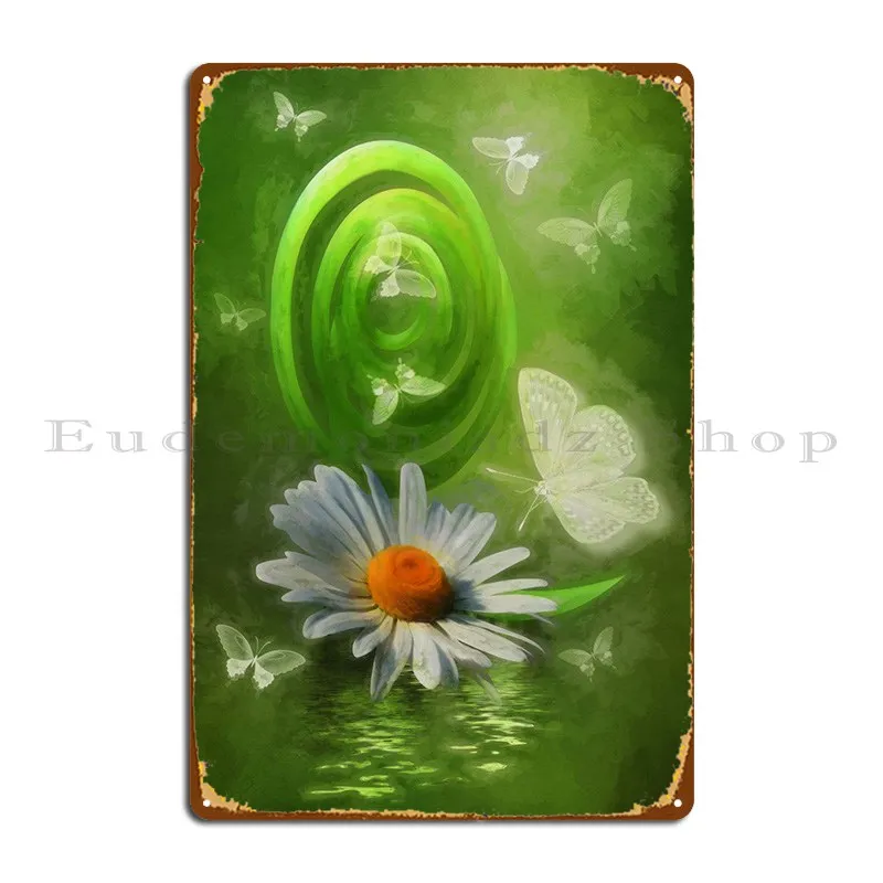 

Белый металлический знак в виде бабочек невинности, дизайнерская Настенная картина для гостиной, жестяной постер с изображением персонажа ...