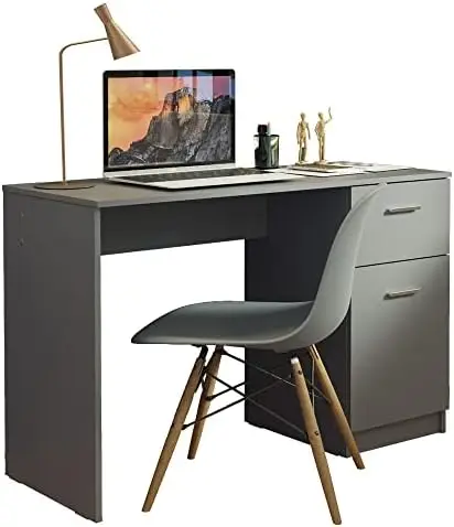 

Компьютерный стол, учебный стол для небольших помещений, для дома и офиса, 43 дюйма, для студентов, для ноутбука, для ПК, письменный стол с ящиками, белый цвет