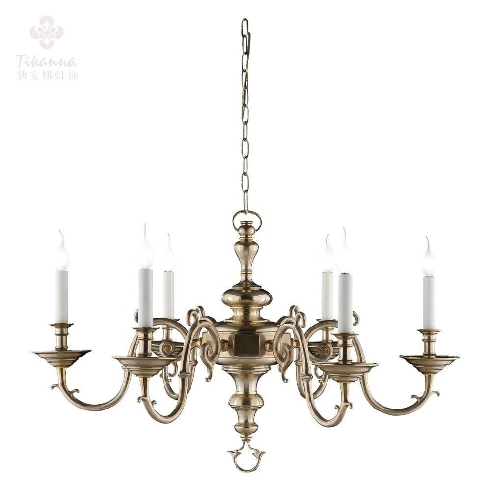

Suspended Round Pendant Led Light Designer American Brass Lamp Modern 220 Volt Chandelier for Home