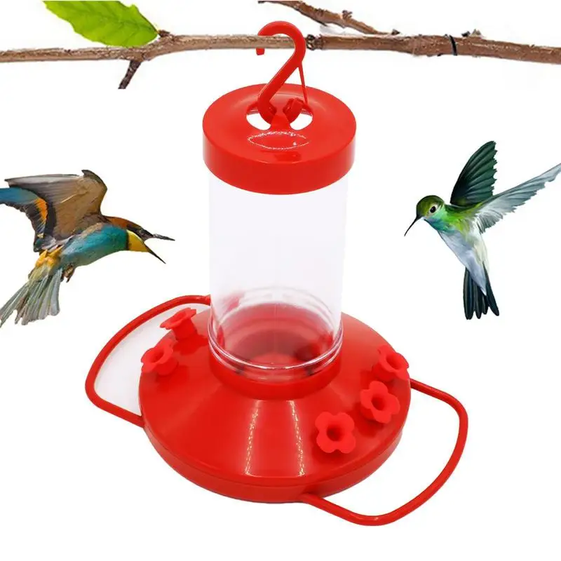 Bird Feeders For Outdoors Installed On Wooden Fence Wall Tree Deck Stakes With Heavy Duty Iron Bracket