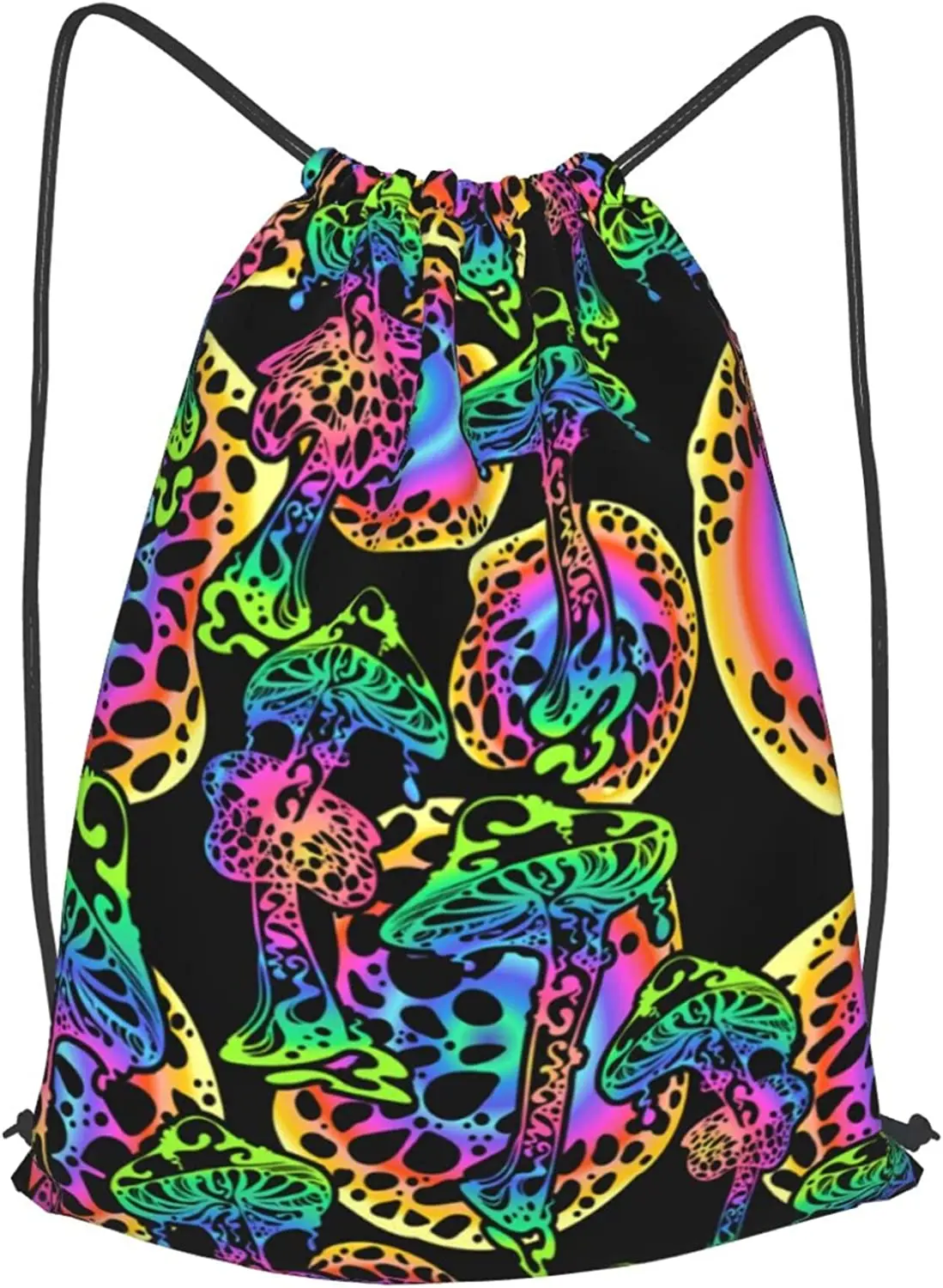 Рюкзак на шнурке в стиле Триппи с грибами регулируемый водонепроницаемый рюкзак