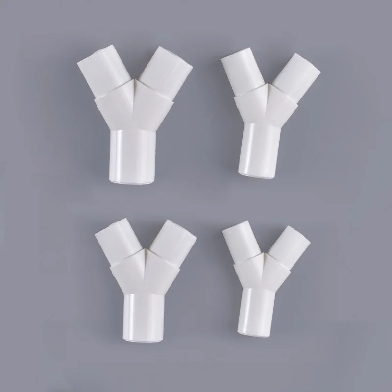PVC plastic Y type tee fork water pipe drip box joint 16mm / 20mm 1Pcs |