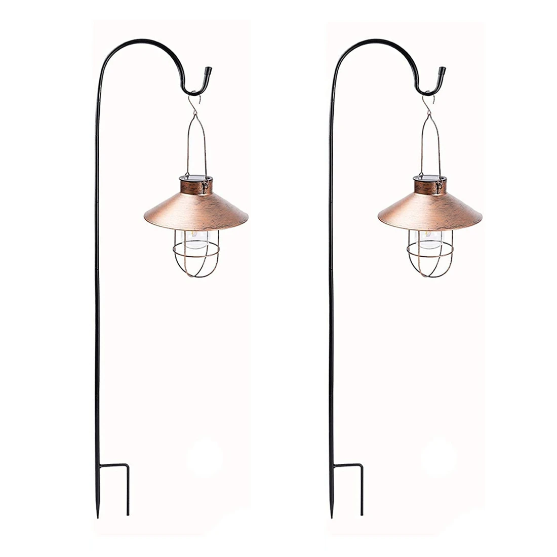 

2 шт./упаковка, металлический подвесной фонарь на солнечной батарее