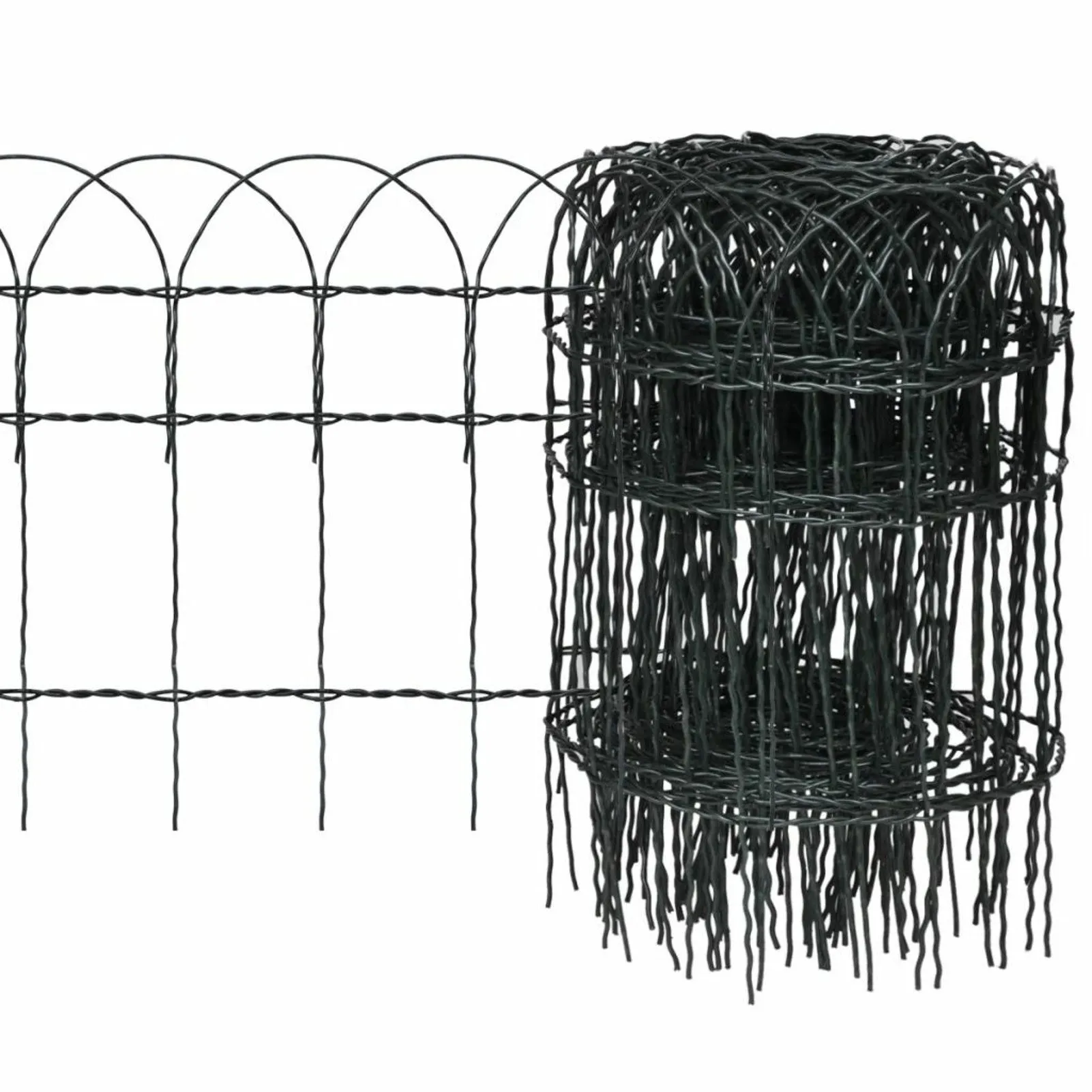 

Garden Border Fence Powder-coated Iron 82'x1.3'