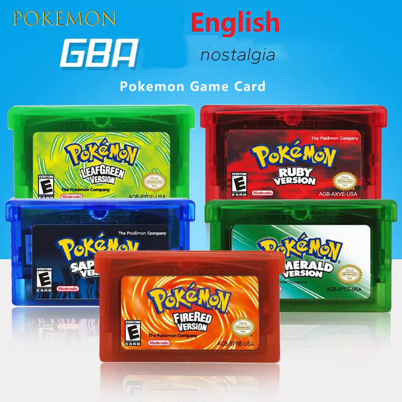 

Pokemon GBA Game Cartridge Unbound Blazing Emerald Kaizo Crystal Dust GBA/SP/DS Game Cartridge 32 Bit Video Game Console Play