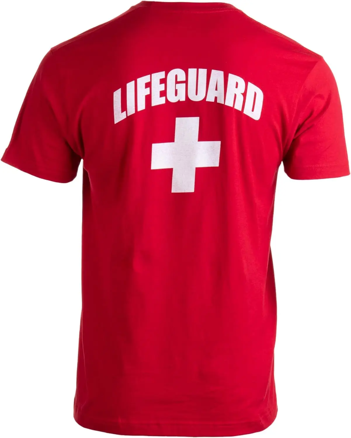 Фото Футболка Ann Arbor T-shirt Co. Lifeguard - красная, унисекс, для спасателей, униформа, костюм, футболка для мужчин и женщин №2