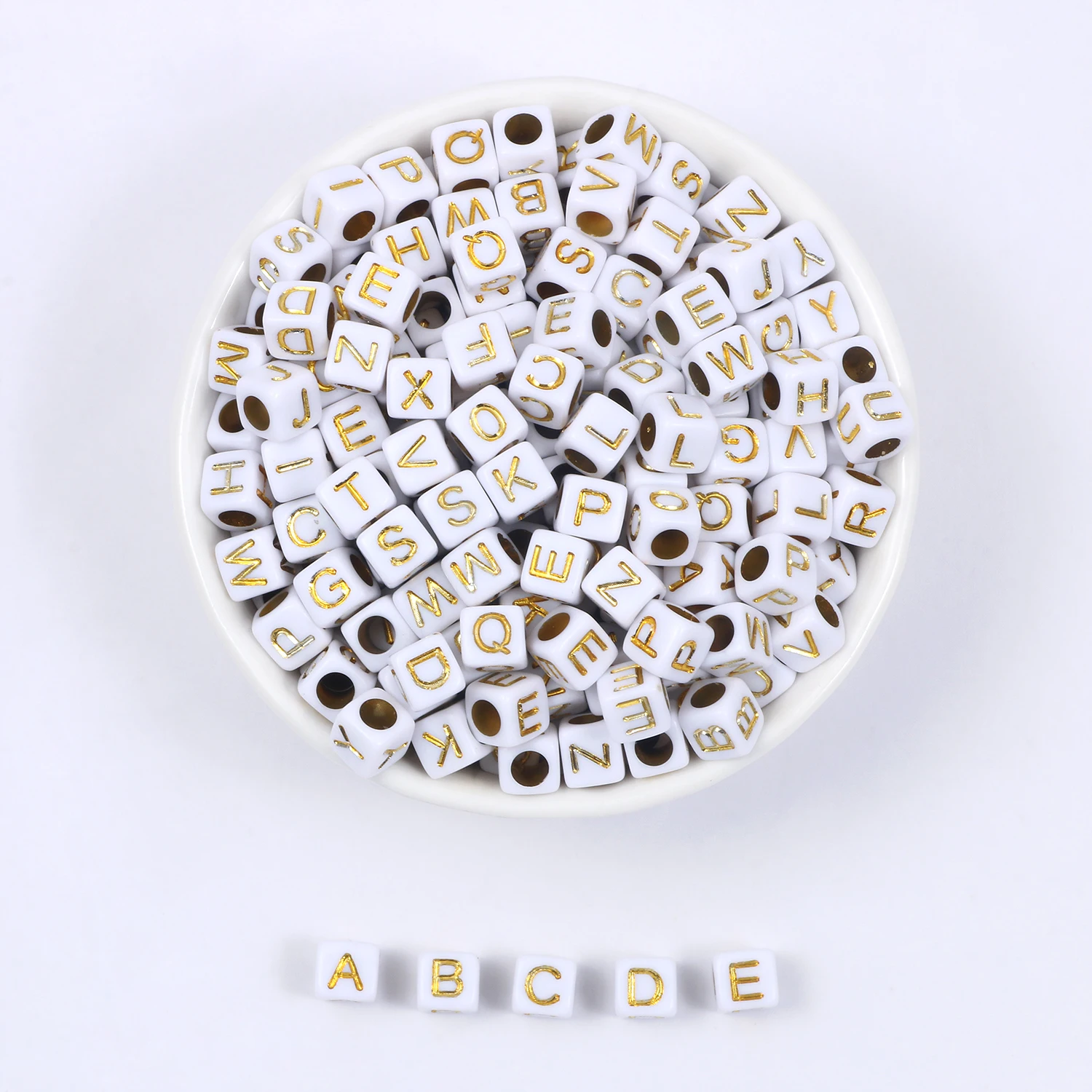 100-500 шт. Квадратные бусины с надписью | Украшения и аксессуары