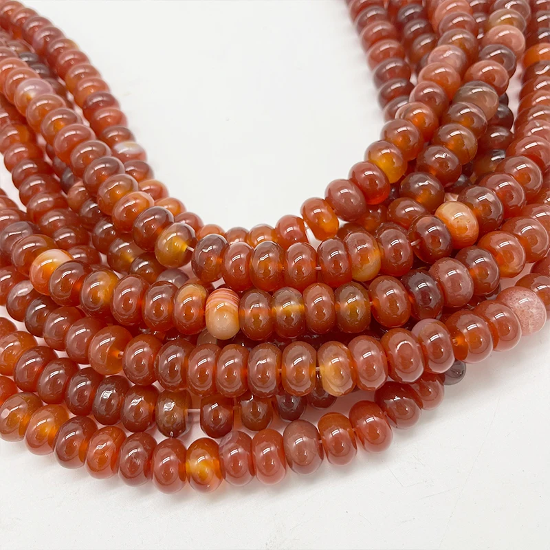 

Бусины Sardonyx Abacus оникс из красного агата, сердолик, бусины на колесах для самостоятельного изготовления браслетов, аксессуары для ювелирных ...