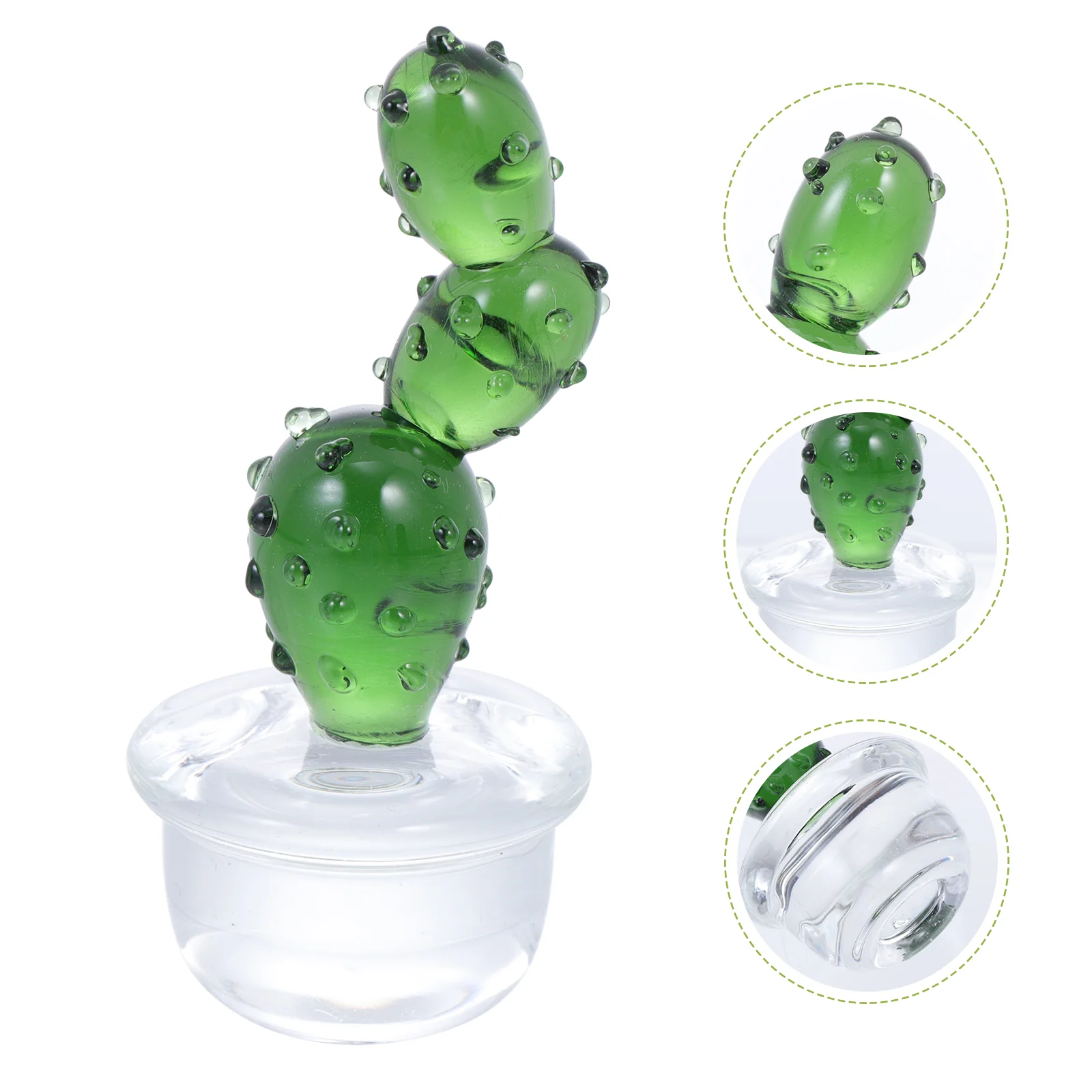 

Modern Office Figure Small Crystal Figurine Small Succulent Figurines Fake Decor Hand Blown Ornaments