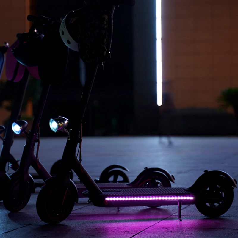 Светодиодный фонарик в полоску лампа RGB для электроскутера Xiaomi Mijia M365 скейтборда